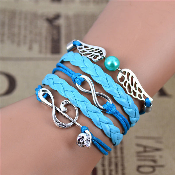 Bracelet wings light blue