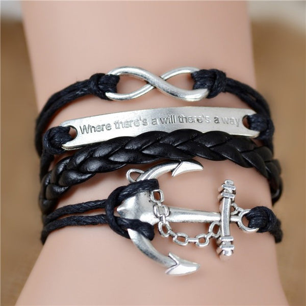 Bracelet anchor black