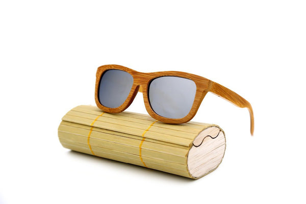 Bamboo sunglasses silver