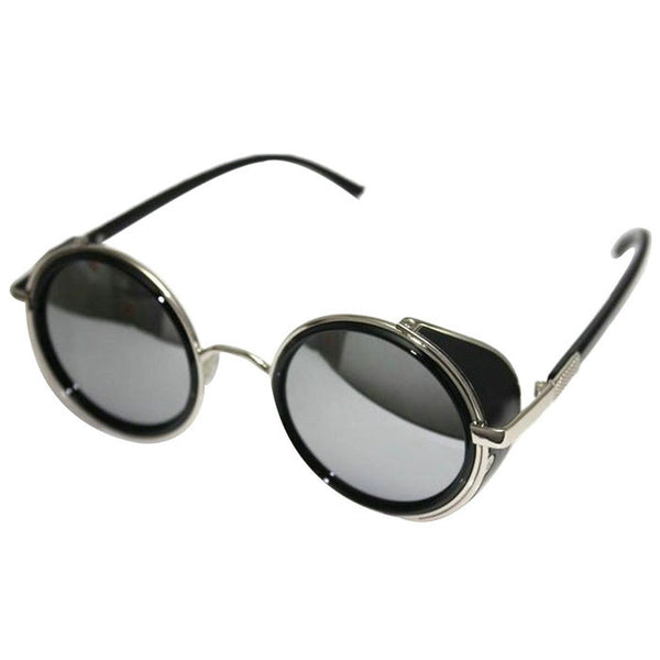 Round Steampunk Goggle sunglasses mirror