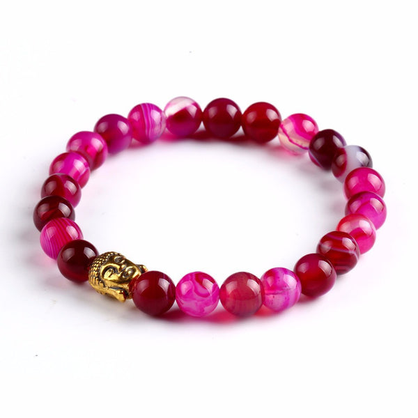 Buddha Bracelet - Gold Pink