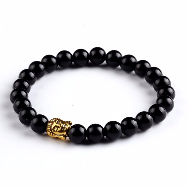 Buddha Bracelet - Gold Black