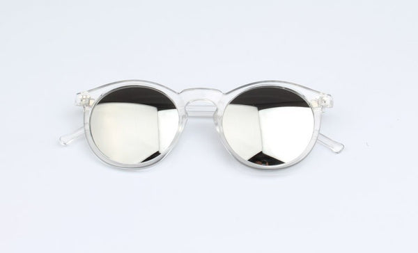 Round multicolor sunglasses transparent