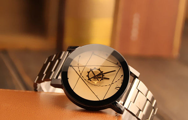Stainless Steel fashion watch beige