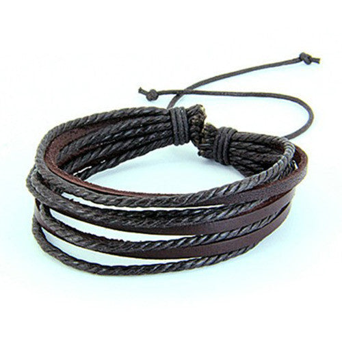 Bracelet multilayer brown