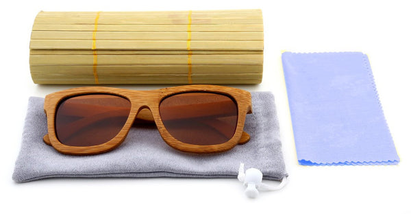 Bamboo sunglasses gold