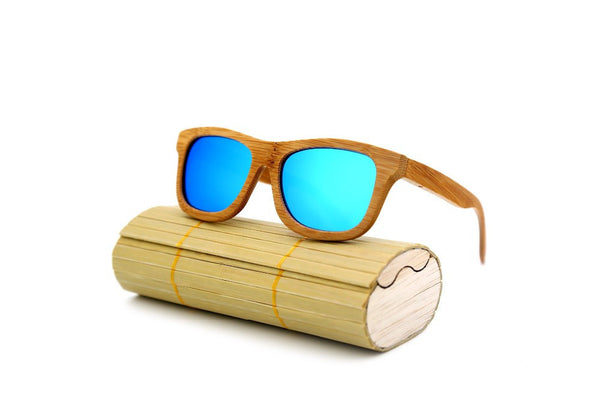 Bamboo sunglasses blue