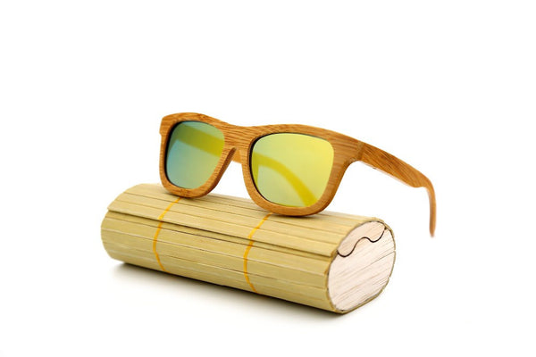 Bamboo sunglasses gold